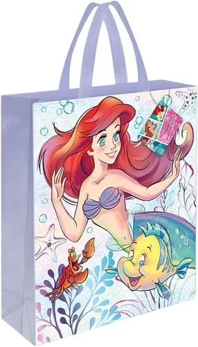 Vista 4 de Disney - Bolsa de mano con diseño de La Sirenita (13.0 in x 10.6 in), multicolor vibrante y diseño de Unique – perfecta para niños y fanáticos
