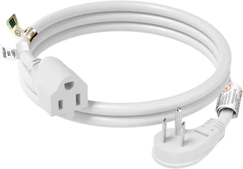 Vista 11 de FIRMERST 1875W Cable de extensión de enchufe plano 3 pies 14 AWG 15A Negro, listado UL