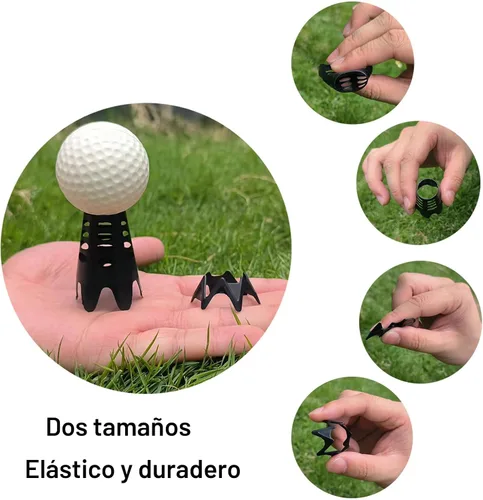Vista 3 de Tees de golf de plástico, tees de simulador de golf para el hogar, tees de golf para exteriores e interiores, simulador de práctica y entrenamiento