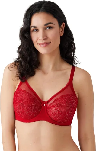 Vista 27 de Wacoal Brasier con aros retro chic para mujer, 855186 Albaricoque (Apricot Blush)
