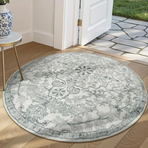 Vista 58 de Lahome Alfombra Floral Bohemio Medaillon - 2x3 Pequeña Alfombra de Baño Rosa Caliente, Alfombra de Cocina, Lavable a Máquina, Antideslizante, Suave