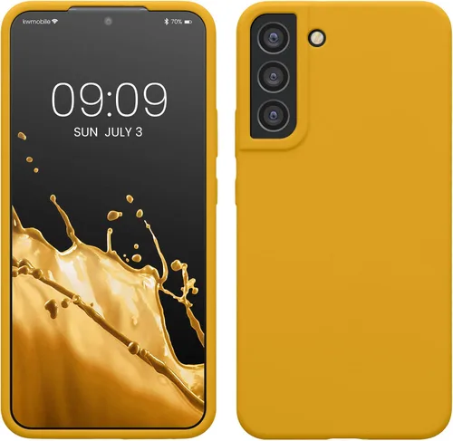 Vista 329 de kwmobile Funda compatible con Samsung Galaxy S9 - Funda de silicona TPU con acabado suave - Blue Reef