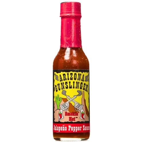 Vista 11 de Arizona Gunslinger Salsa de Pimienta Jalapeña Roja