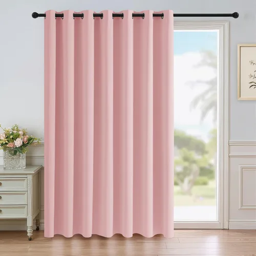 Vista 21 de RYB HOME Cortinas portátiles para puerta con privacidad, cortinas opacas y aislantes térmicas para dormitorio, armario, sala de estar, comedor, Beige