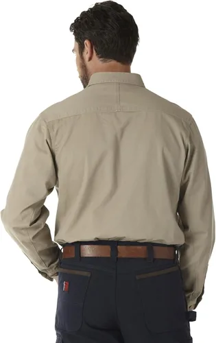Vista 2 de Wrangler Riggs Workwear - Camisa de trabajo de sarga y manga larga para hombre