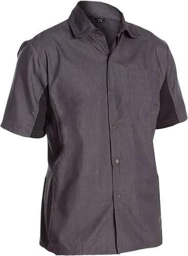 Vista 2 de Utility Work Camisa con Snap Botón Frontal y rejilla paneles laterales
