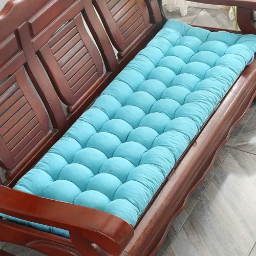 Vista 7 de Cojín para tumbona gruesa para silla de patio, cojín de asiento portátil, colchón, reclinable, almohadilla para sofá, banco, tatami (solo cojín) A