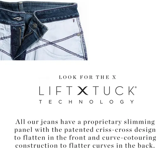 Vista 4 de NYDJ Jeans cortos con puños cortos Petite Marilyn para mujer
