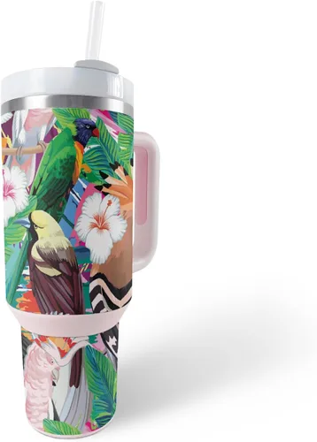 Vista 9 de MightySkins Skin - Vaso de vinilo compatible con Stanley The Quencher H2.0 FlowState de 40 onzas, Swirly, protectora, duradera y única, fácil