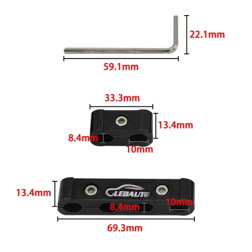 Vista 5 de LEDAUT 12 piezas separador divisor de cables de bujía del motor para 8 mm, 9 mm, 10 mm (negro)