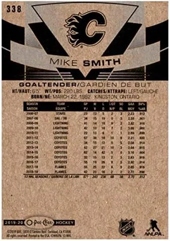 Vista 2 de 2019-20 O-Pee-Chee Hockey #338 Mike Smith