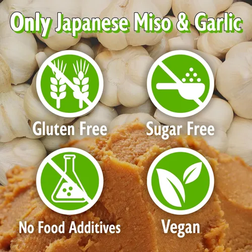 Vista 5 de YAMASAN KYOTO UJI - Condimento de Miso de Ajo Seco Japonés, Polvo de Miso Liofilizado Mezclado con Ajo en Polvo, Rico Aroma y Umami, Sin Aditivos