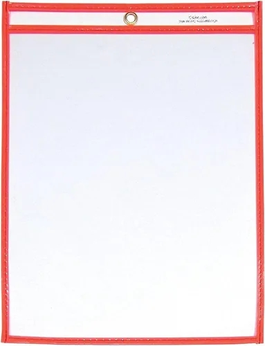 Vista 15 de C-Line sobres estuches para boletos de compra con cosido de neón, 9 x 12 pulgadas, Azul