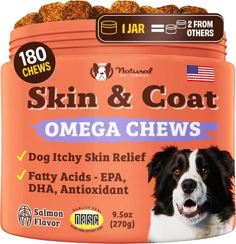 Vista 17 de Natural Dog Company Probióticos para perros: masticables probióticos para perros con UFC 1B, cepas microencapsuladas específicas caninas