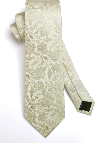 Vista 185 de Corbatas florales tejidas clásicas para hombre, corbata cuadrada de bolsillo, corbatas formales para hombres, boda con pañuelo