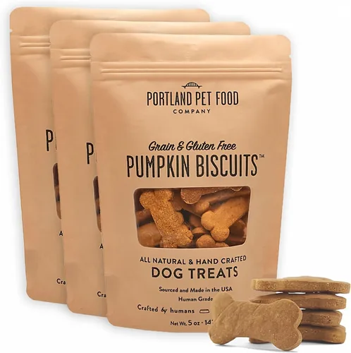 Vista 15 de Portland Pet Food Company Golosinas para Perros de Manzana y Menta Galletas Saludables para Perros Pequeños, Medianos y Grandes - Sin Granos, Grado