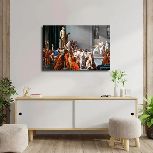 Vista 2 de VAKUUM Póster de Assassination Murder Of Julio Caesar Roma, lienzo de pintura en lienzo para pared, impresión de imágenes HD, obra de arte moderna