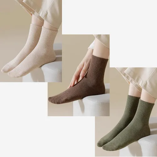 Vista 3 de Calcetines tobilleros cortos para mujer, de algodón puro, atléticos, casuales, para mujer
