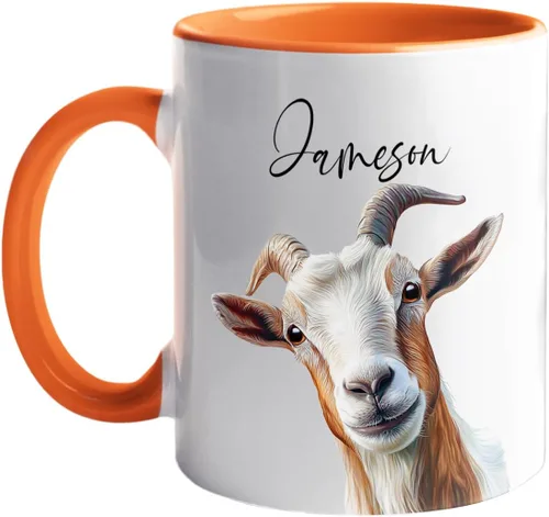 Vista 35 de Tazas de café de alpaca personalizadas elige nombre, regalos para hombres, mujeres, amantes de las alpacas, taza de café personalizada con acento