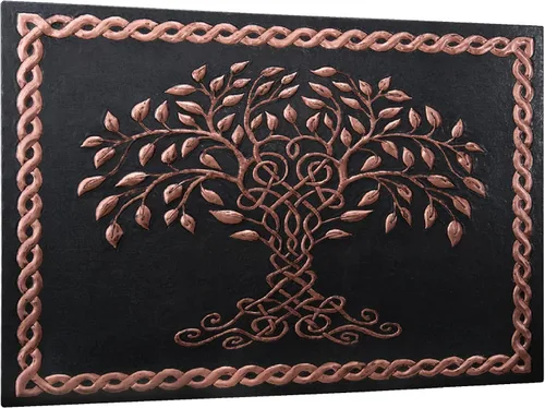 Vista 3 de Kitchen Backsplash, Celtic Tree of Life with Celtic Knot Border Copper Kitchen Backsplash, Custom Copper Backsplash Panel, Handmade Copper