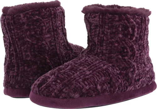 Vista 7 de Dearfoams Women's Leah Marled Chenille Knit Bootie Slipper