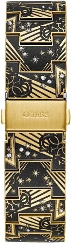 Vista 4 de GUESS Reloj analógico de tono dorado para hombre de EE UU Oro