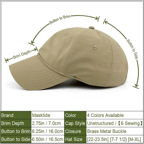 Vista 3 de Gorras de béisbol impermeables para hombre y mujer, de secado rápido, para verano, deportes al aire libre, correr, protección solar