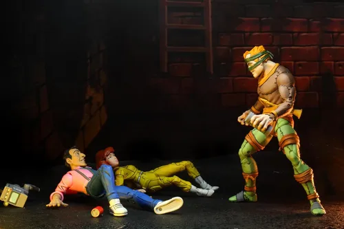 Vista 8 de Teenage Mutant Ninja Turtles Cartoon Series - Figura de acción de 7 pulgadas, paquete de 2 unidades, exclusivo - Rat King & Vernon