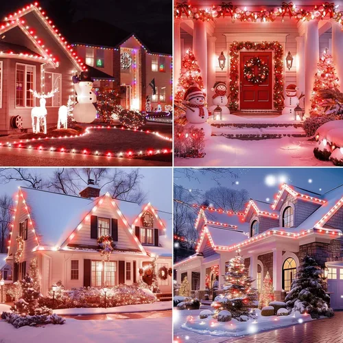 Vista 6 de Brightown - Cadena de luces de Navidad C9 al aire libre, luces LED de hadas facetadas de fresa, extensibles, con certificación UL, para fiesta, C9