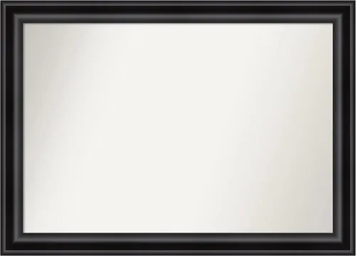 Vista 292 de Amanti Art Espejo personalizado, espejo de baño negro puente, espejo de pared o espejo de tocador de baño sobre el fregadero (26 x 26 pulgadas)