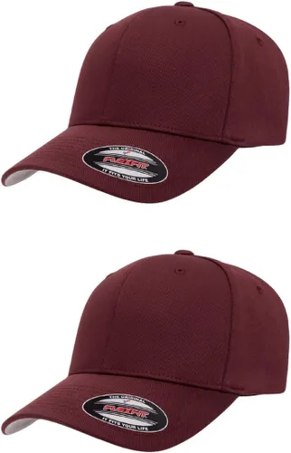 Vista 105 de Gorra de béisbol Flexfit Wooly Combed Premium de 6 paneles estructurada Ajuste elástico Paquete al por mayor disponible Negro