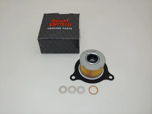 Vista 4 de 5 Royal Enfield OEM Himalayan & Scram 411 Filtros de aceite para motocicleta, sellos, juegos de arandelas aplastadas. JL Missouri Parts & Misc.