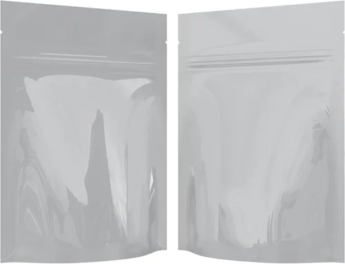 Vista 42 de Bolsas de barrera estilo Mylar – Cremallera con sellado térmico – 100 bolsas (negro brillante/transparente, 0.04 oz - 3 x 4.5 pulgadas)