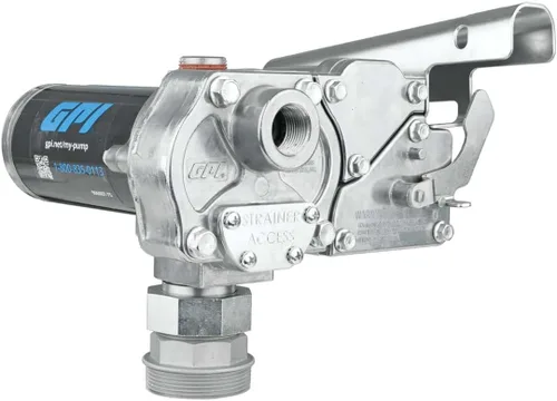 Vista 12 de GPI - Bomba de transferencia de combustible serie M-150, boquilla de cierre automático, 15 GPM, 12 voltios (110000-100)