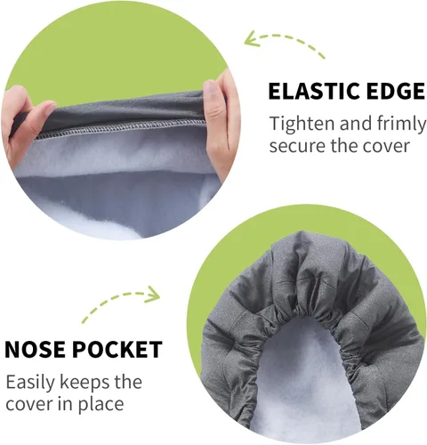 Vista 2 de Seiritex Funda para tabla de planchar de 12 x 32 pulgadas, se adapta a la tabla de planchar reflectante al calor, acolchado grueso con bordes