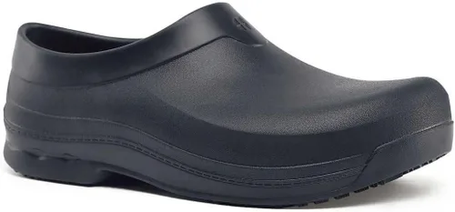 Vista 9 de Shoes for Crews Zuecos de trabajo antideslizantes para mujeres y hombres, zapatos de seguridad profesionales, resistentes al agua, antideslizantes