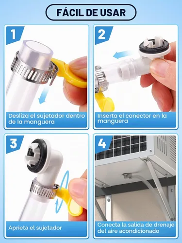 Vista 7 de Kit de manguera de drenaje de CA portátil de 10 pies, para acondicionadores