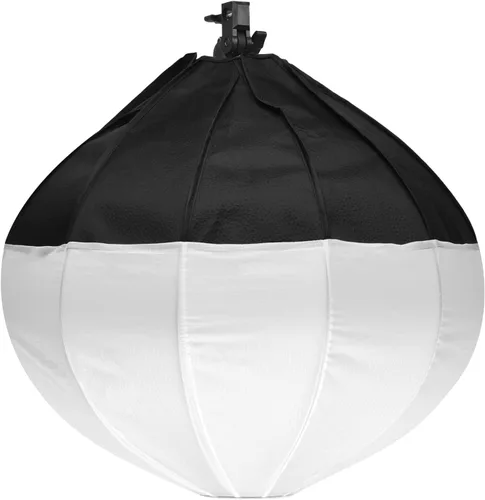 Vista 7 de Andoer 19.7 in/19.7 pulgadas linterna softbox esférica plegable caja suave de instalación rápida con enchufe E27 bolsa de transporte para estudio