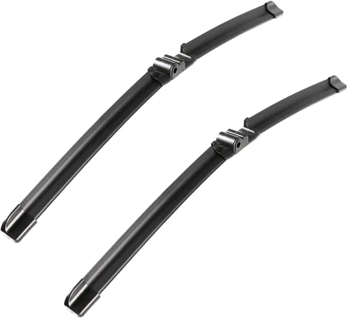 Vista 8 de ANRDDO Limpiaparabrisas de repuesto de fábrica para Audi A6 C6 S6 A6 2005-2011 Juego de limpiaparabrisas de 22"+22" con bloqueo superior