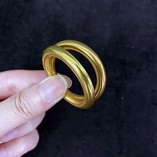 Vista 2 de SUMAG Ellis Anillo Trucos de Magia Anillo Aparecer/Desvanecer Anillo Mágico y Penetración de Cadena Magia Cerrar Ilusiones Calle Gimmick Mentalismo