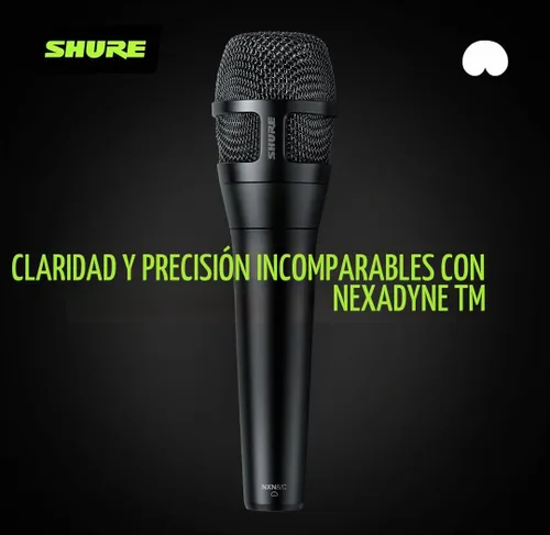 Vista 7 de Shure Nexadyne - Micrófono vocal dinámico cardioide 8/C con tecnología Revonic Dual-Engine - Micrófono con cable XLR para voces en vivo, grabación