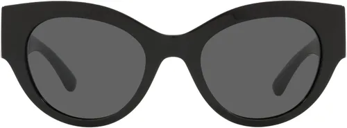 Vista 3 de Versace Lentes de sol para mujer montura negra lentes gris oscuro 2047in