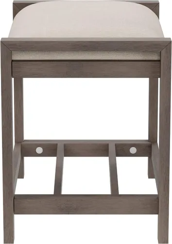 Vista 10 de Hillsdale Muebles Amelia - Taburete de tocador, gris antiguo