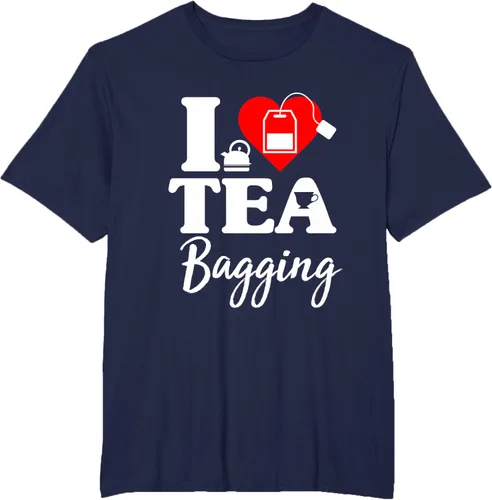 Vista 14 de Camiseta con texto en inglés "I Love Tea Bagging", divertida camiseta para bebedores de té, Negro