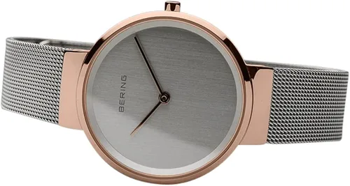 Vista 3 de BERING Reloj unisex analógico de cuarzo clásico con correa de acero inoxidable y cristal de zafiro