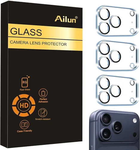 Vista 8 de Ailun - Protector de lente de cámara para iPhone 13 Pro y iPhone 13 Pro Max, vidrio templado, dureza 9H, ultra HD, antiarañazos, fácil de instalar