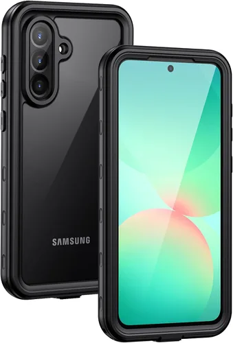 Vista 18 de Lanhiem - Funda para Samsung Galaxy A16 5G, impermeable IP68, resistente al polvo, con protector de pantalla integrado, cubierta protectora de Negro