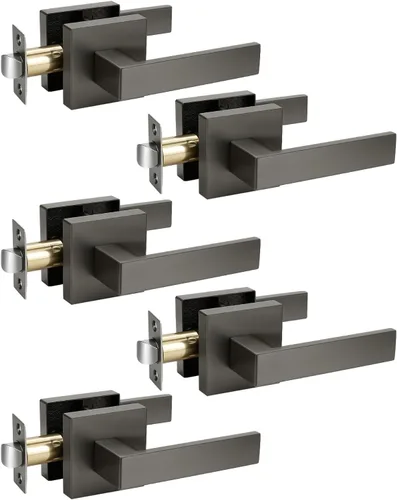 Vista 177 de KNOBWELL - Juego de cerradura con 1 picaporte resistente para puertas de una cara, ideal para puertas interiores reversibles, 0.93 libras