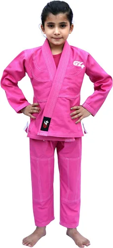 Vista 3 de G4 VISION BJJ Kids Jiu Jitsu Gi, uniforme brasileño de Jiu Jitsu para niños, cinturón blanco ligero