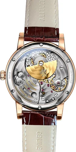 Vista 4 de LOBINNI Reloj mecánico automático impermeable de muñeca masculina vestido masculino moda lujo negocios relojes